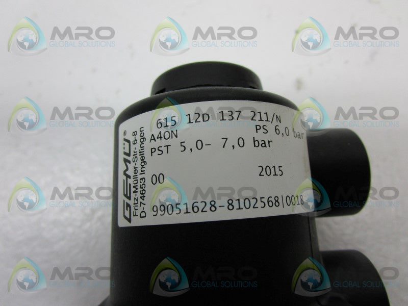 GEMU 61512D137211/N VALVE  NSNP