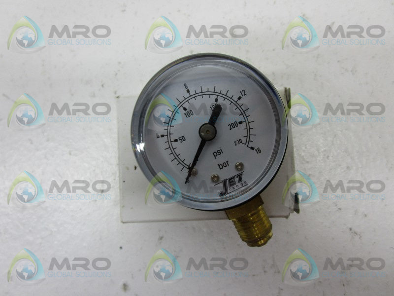 JET 73/258/0 PRESSURE GAUGE 0-230 PSI 0-16 BAR  NSMP