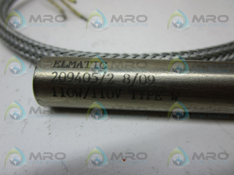 ELMATIC 209405/2 HEATER CARTRIDGE 110W 110V  NSNP