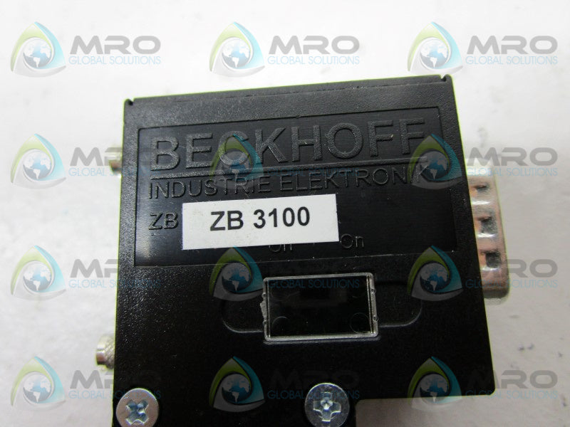 BECKHOFF ZB3100 CONNECTOR  NSNP