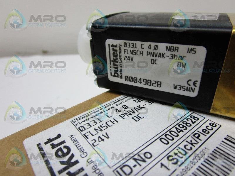 BURKERT 0331C4,0NBRMS 49828 SOLENOID VALVE  NSMP