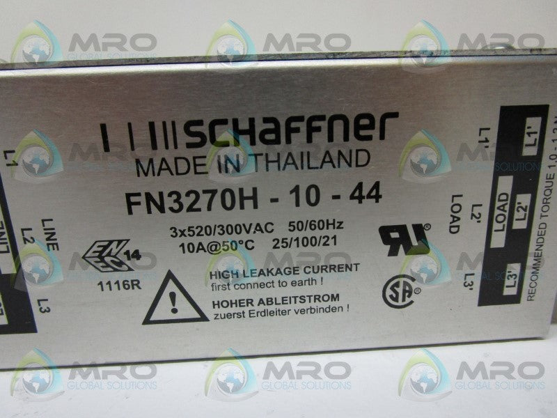 SCHAFFNER FN3270H-10-44 POWER LINE FILTER  NSNP