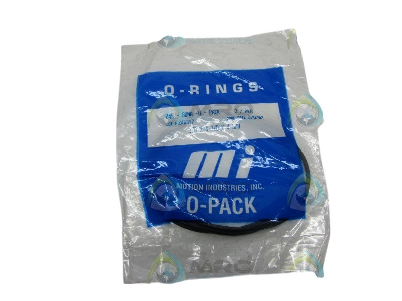 MOTION INDUSTRIES 245-BUNA 1/8X4-3/8X4-5/8 O-RINGS  NSMP