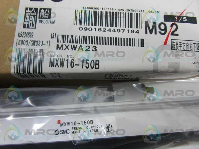 SMC MXW16-150B PNEUMATIC CYLINDER  NSMP