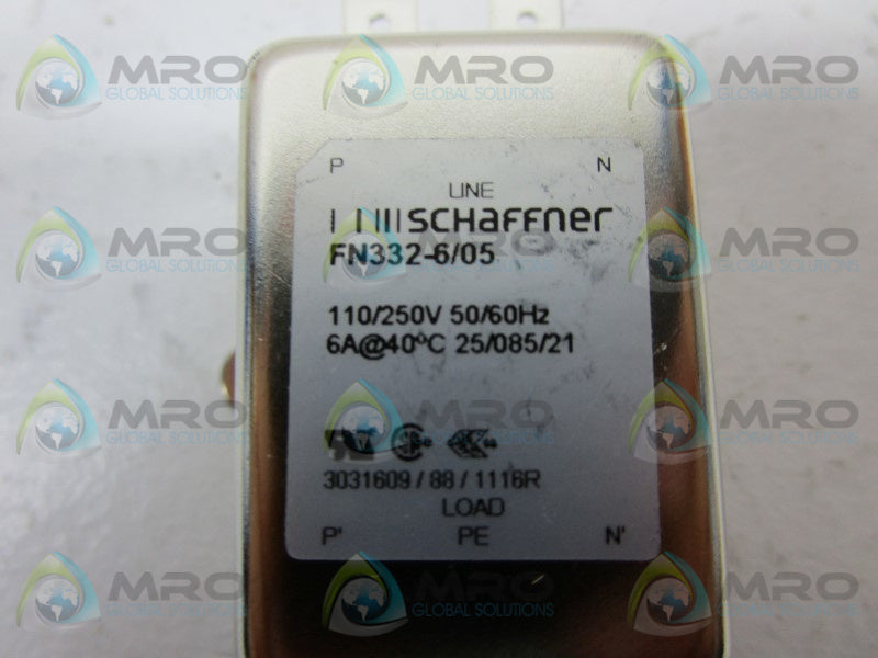SCHAFFNER FN332-6/05 ON LINE FILTER  NSNP