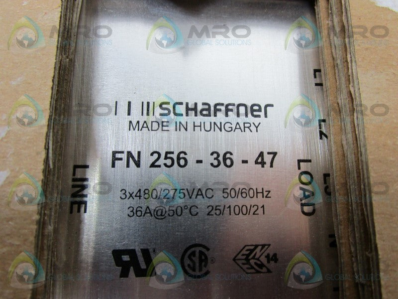 SCHAFFNER FN256-36-47 POWER LINE FILTER  NSMP