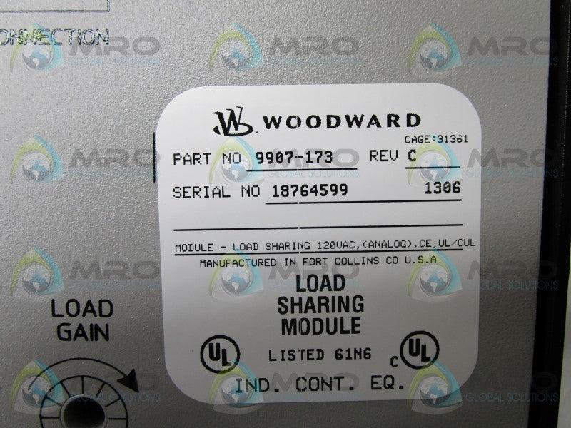 WOODWARD 9907-173 LOAD SHARING MODULE  NSNP