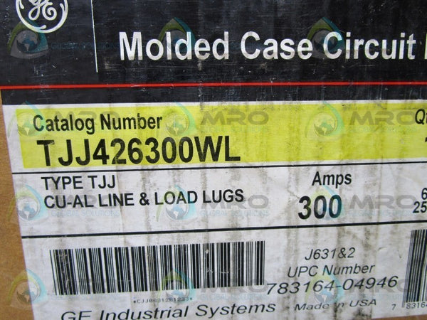 GENERAL ELECTRIC TJJ426300WL CIRCUIT BREAKER 300A  NSMP