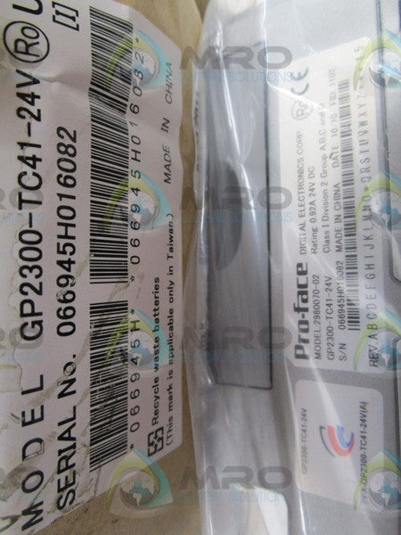 DIGITAL ELECTRONICS GP2300-TC41-24V OPERATOR INTERFACE  NSMP