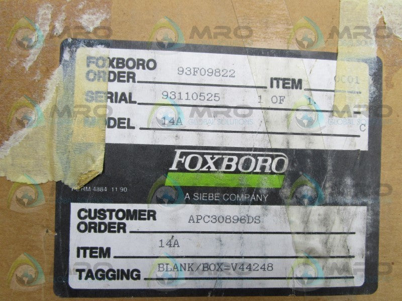 FOXBORO 14A FLOW INTEGRATOR  NSMP