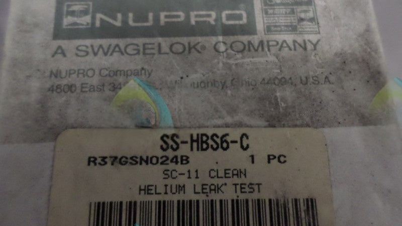NUPRO SC-11 HELIUM LEAK TEST NSMP