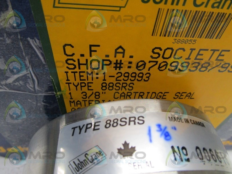 JOHN CRANE 88SRS CARTRIDGE SEAL 1-3/8"  NSMP