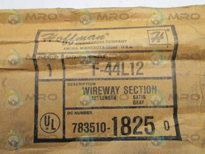 HOFFMAN F-44L12 WIREWAY SECTION  NSMP