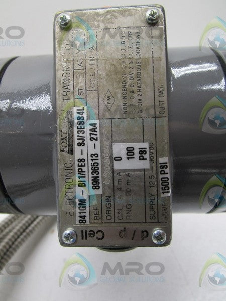 FOXBORO 841GM-BI1/PES-SJ-3ESS4L ELECTRONIC TRANSMITTER  NSNP