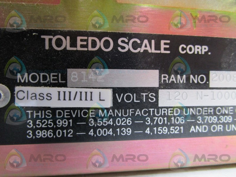 TOLEDO SCALE 8142 SCALE INDICATOR  NSNP