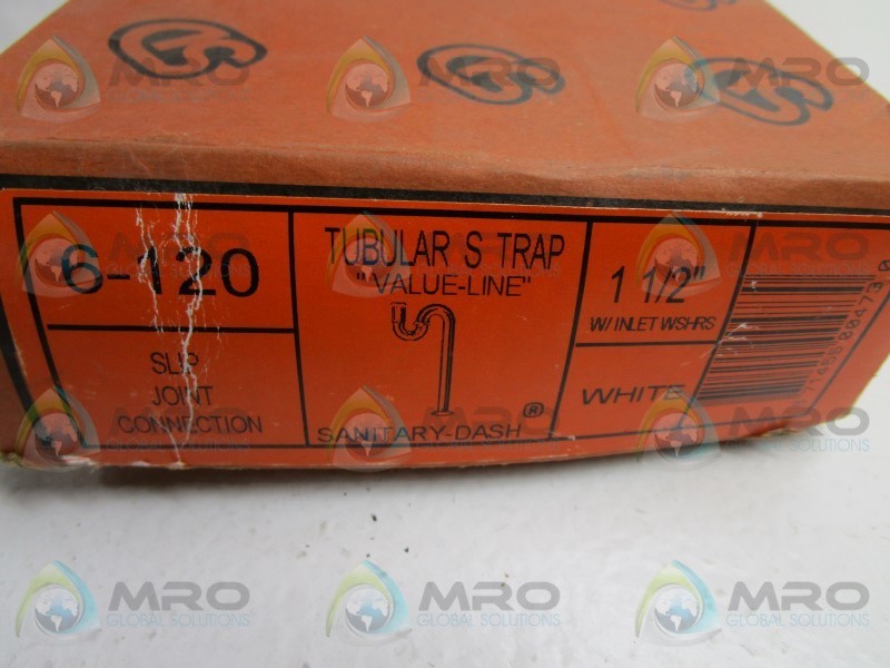 SANITARY-DASH 6-120 TUBULAR S-TRAP  NSMP