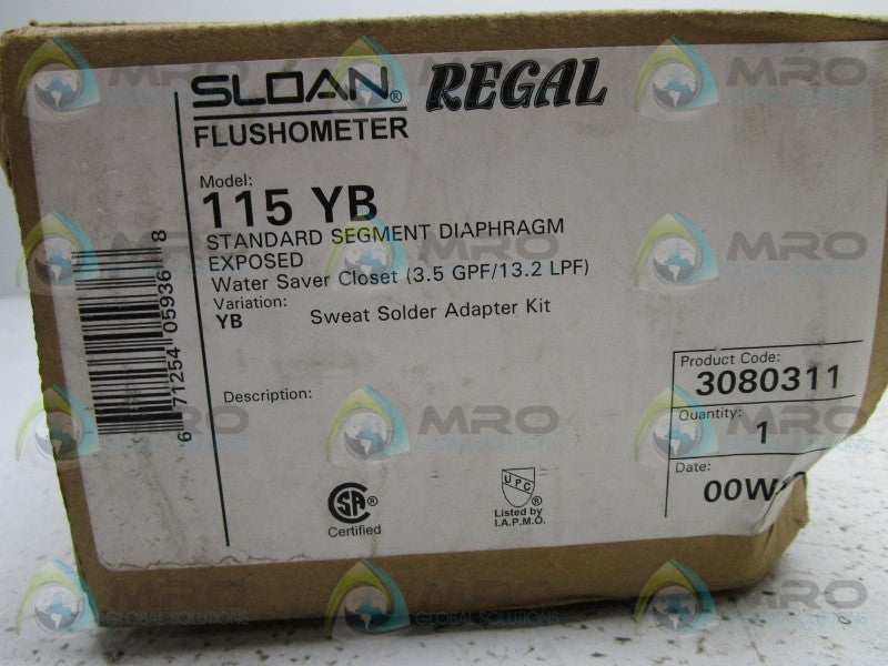 SLOAN 115YB FLUSHOMETER  NSMP