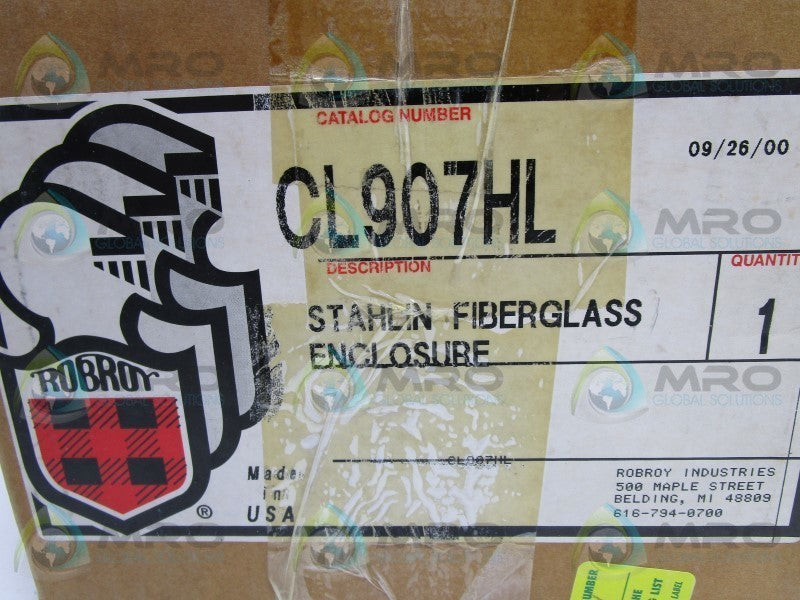 ROBROY CL907HL FIBERGLASS ENCLOSURE  NSMP