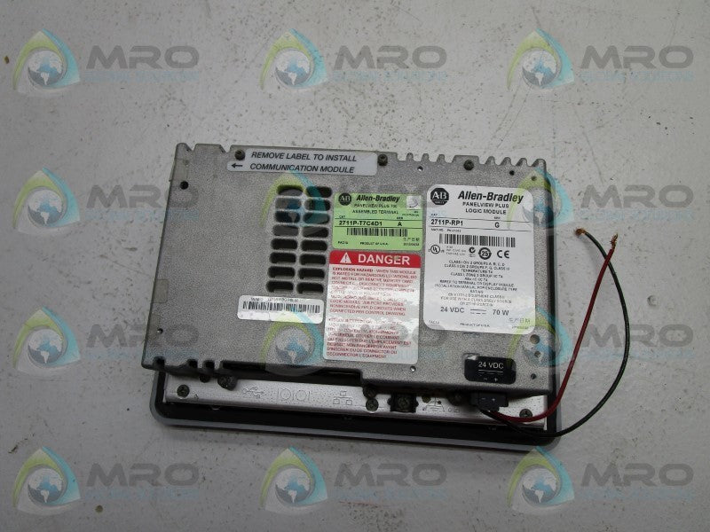 ALLEN BRADLEY PANELVIEW PLUS 700 2711P-T7C4D1 SER. A OPERATOR INTERFACE  UNMP