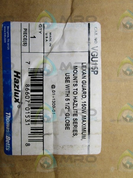 THOMAS & BETTS VGU15P GLOBE  NSMP