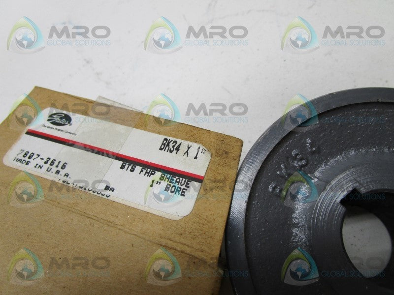 GATES 7807-3616 BK34 V-BELT PULLEY 1"  NSMP