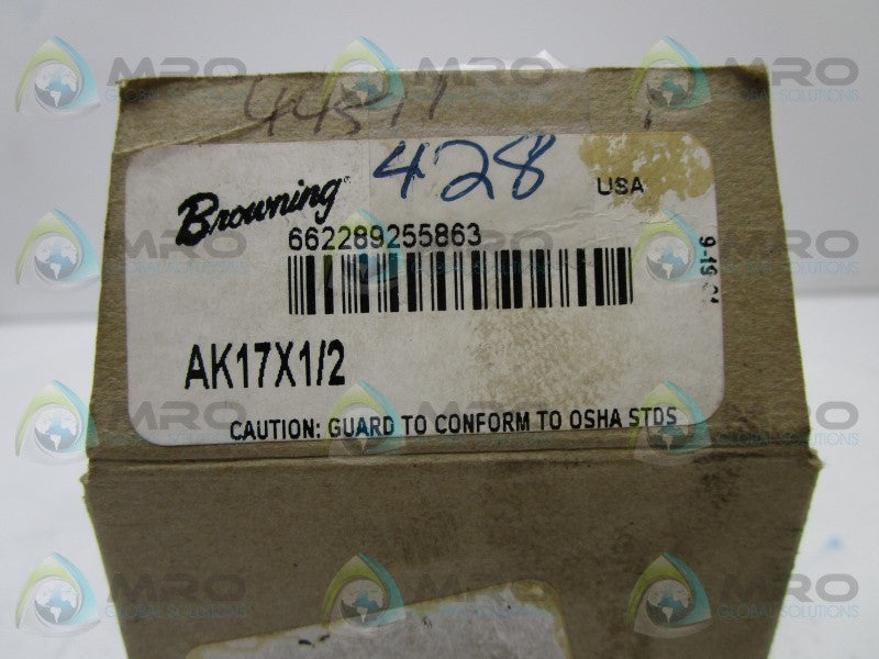 BROWNING 1025808 AK17 V-BELT PULLEY 1/2"  NSMP