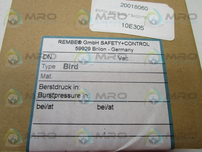 REMBE BIRD SIGNAL DEVICE  NSFS