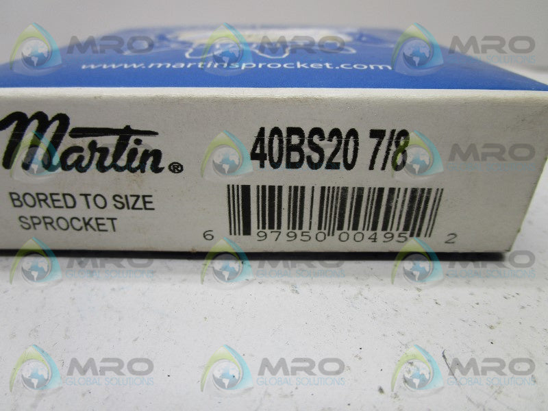 MARTIN 40BS20 SPROCKET 7/8"  NSFS