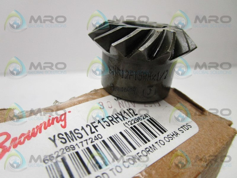 BROWNING 1229624 YSMS12F15RH SPIRAL GEAR 1/2"  NSMP