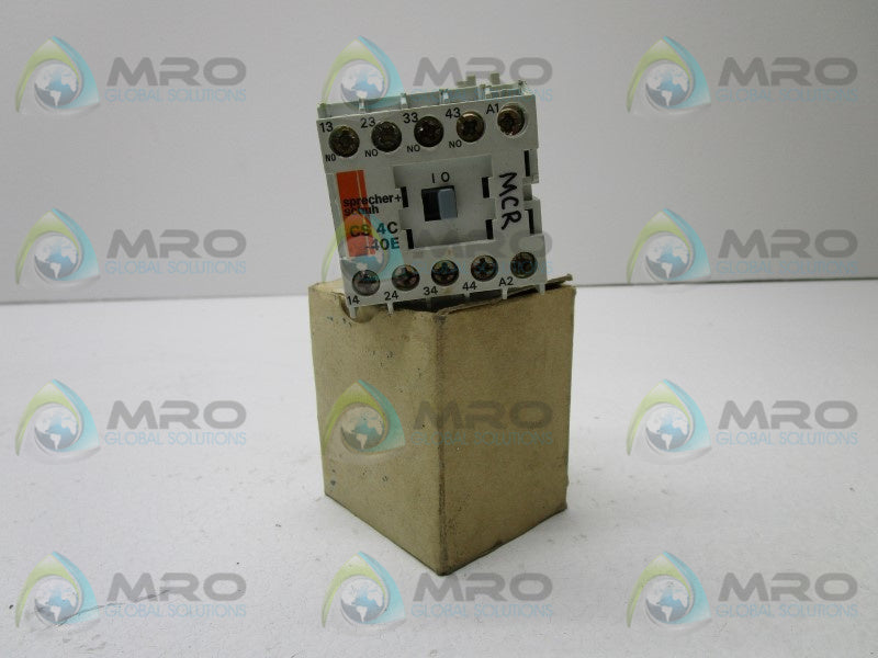 SPRECHER+SCHUH CS4C-40E-24D AUXILIARY CONTACT  NSMP