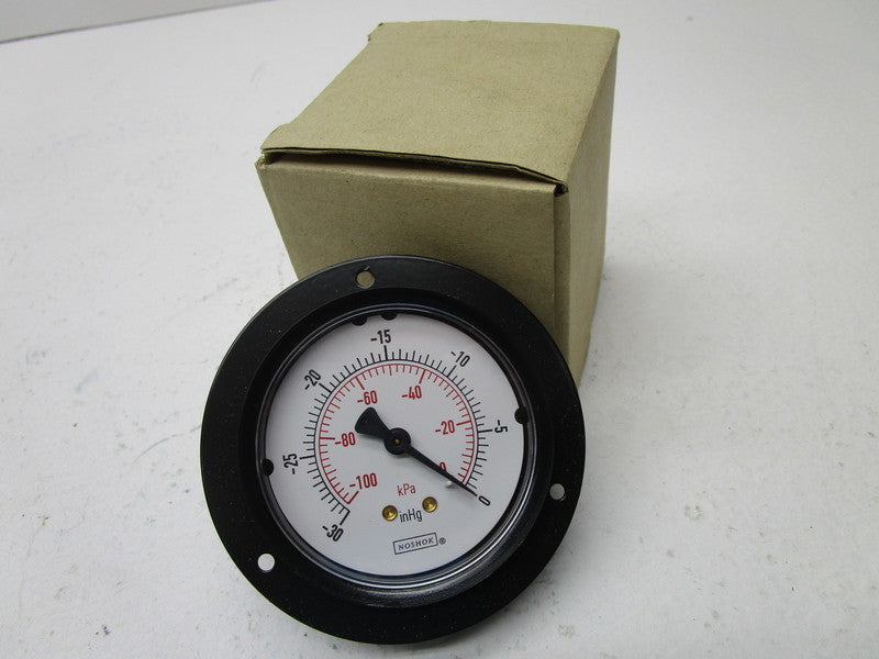 NOSHOK 25-110-30V PRESSURE GAUGE -30-0PSI  NSMP