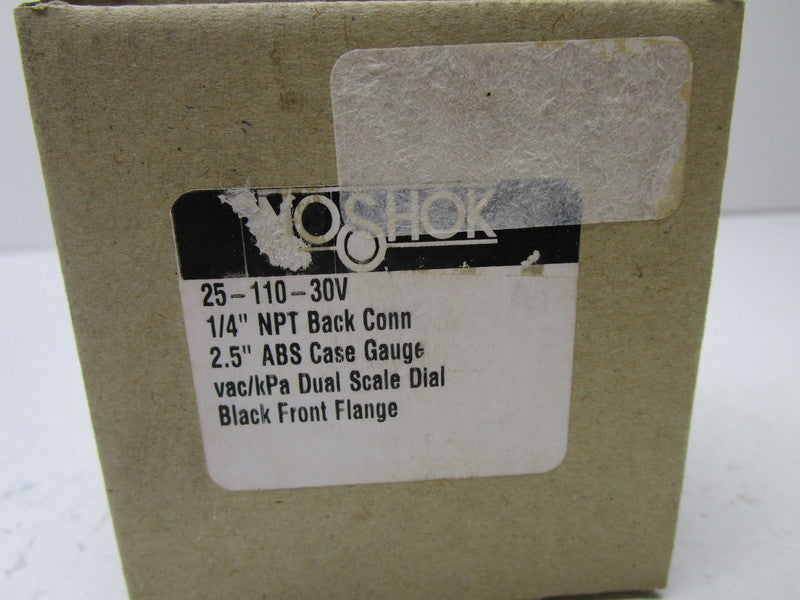 NOSHOK 25-110-30V PRESSURE GAUGE -30-0PSI  NSMP