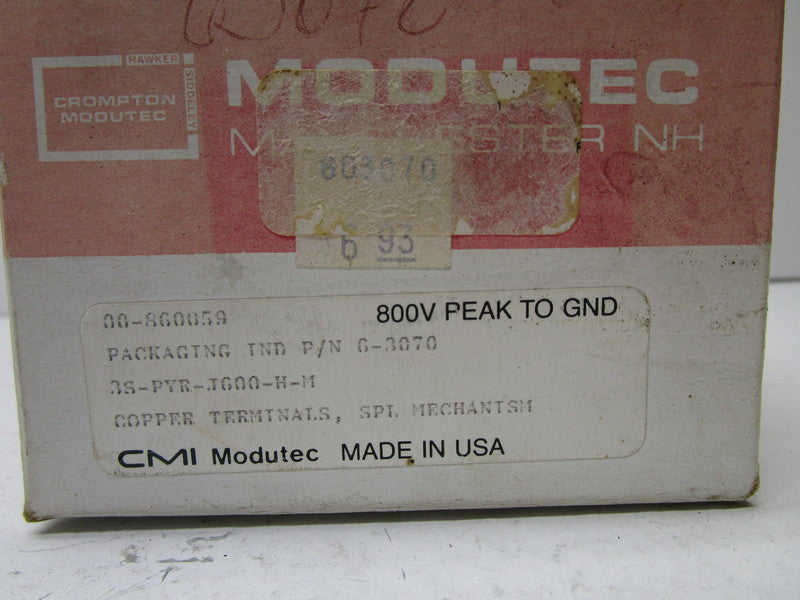 MODUTEC 3S-PYR-J600-H-M PANEL METER  NSMP