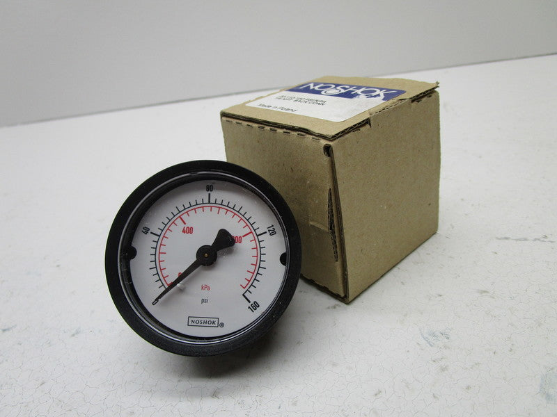 NOSHOK 20-110-160 PRESSURE GAUGE 0-160 PSI  NSMP