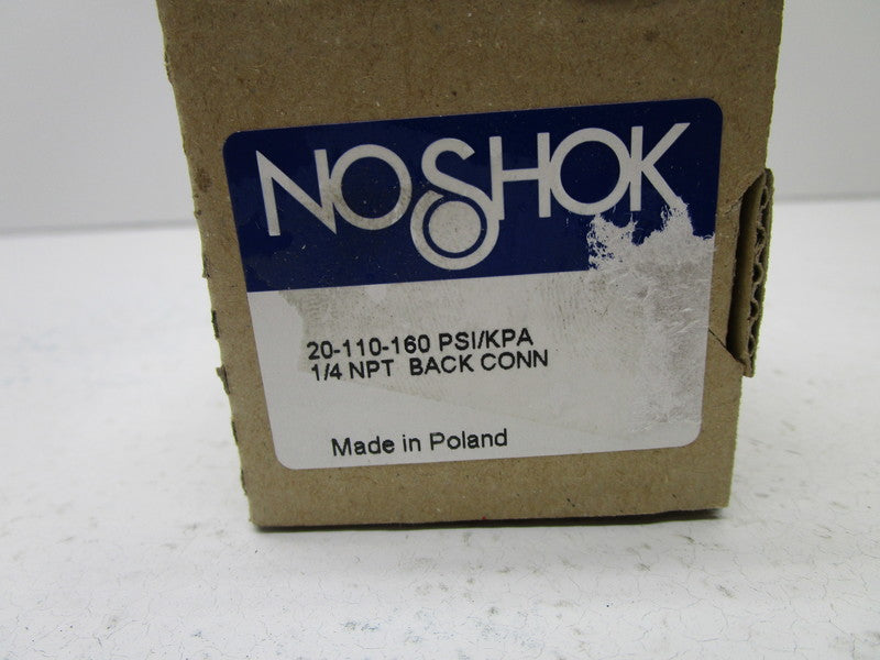 NOSHOK 20-110-160 PRESSURE GAUGE 0-160 PSI  NSMP