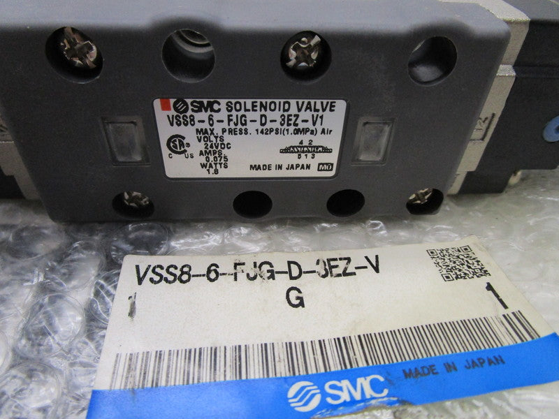 SMC VSS8-6-FJG-D-3EZ-V SOLENOID VALVE  NSMP