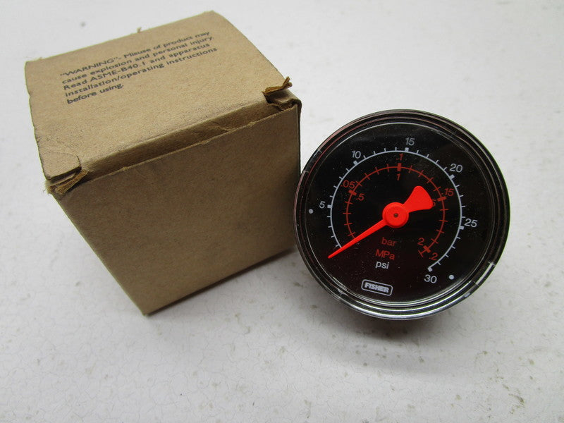 FISHER 11B8577X00 PRESSURE GAUGE 0-30PSI  NSMP