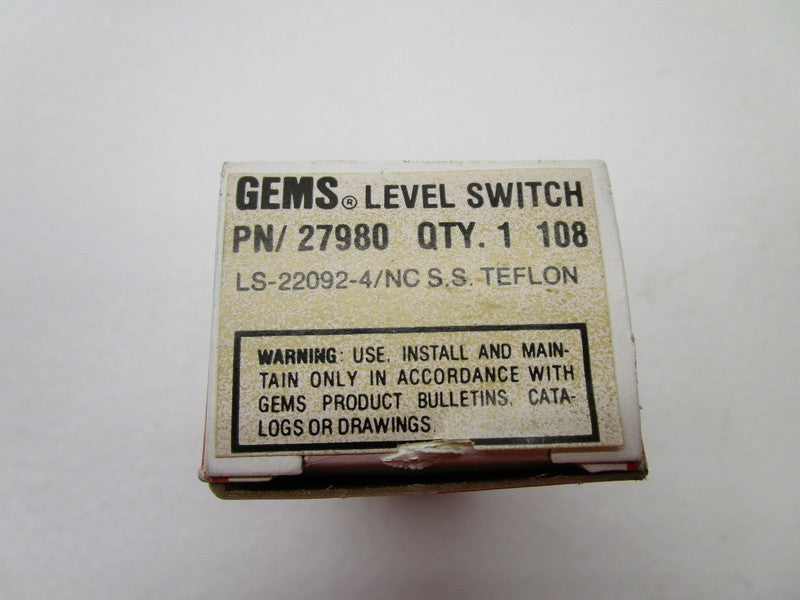 GEMS 27980 LEVEL SWITCH  NSMP