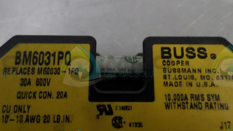 BUSSMAN BM6031PQ FUSE UNMP