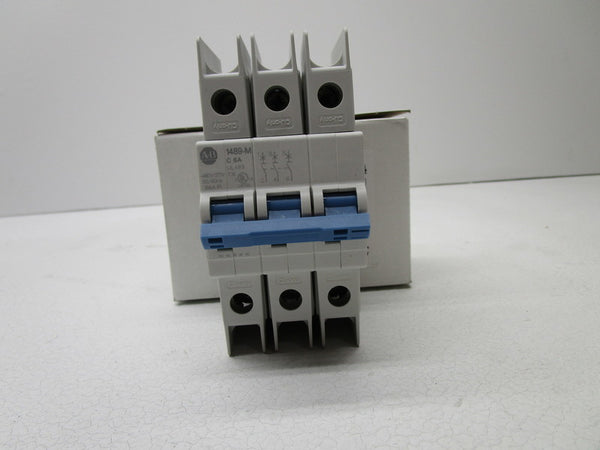 ALLEN BRADLEY 1489-M3C060 SER. D CIRCUIT BREAKER 6A  NSMP