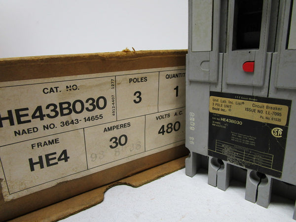 GOULD HE43B030 CIRCUIT BREAKER 30A  NSMP