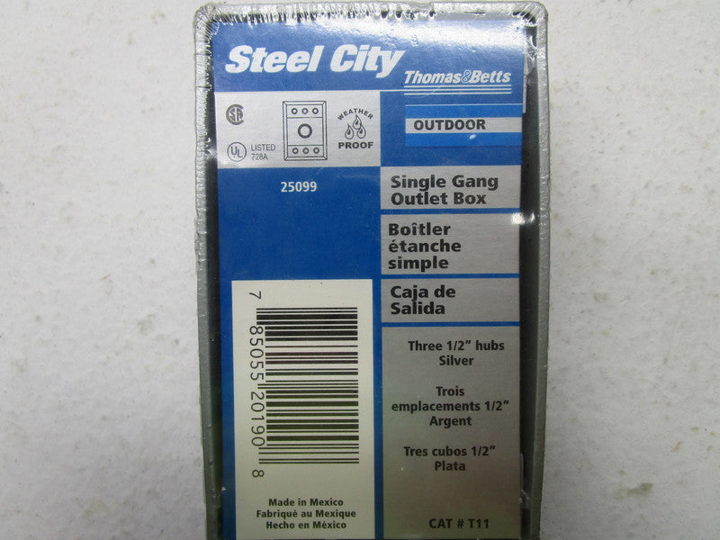 THOMAS & BETTS T11 SINGLE OUTLET BOX  NSMP