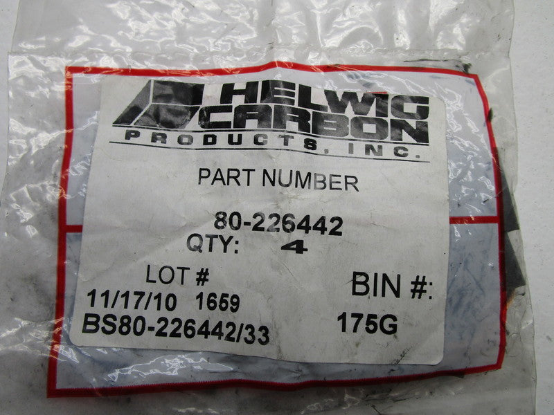 HELWIG CARBON 80-226442 CARBON BRUSH (PKG OF 4)  NSMP