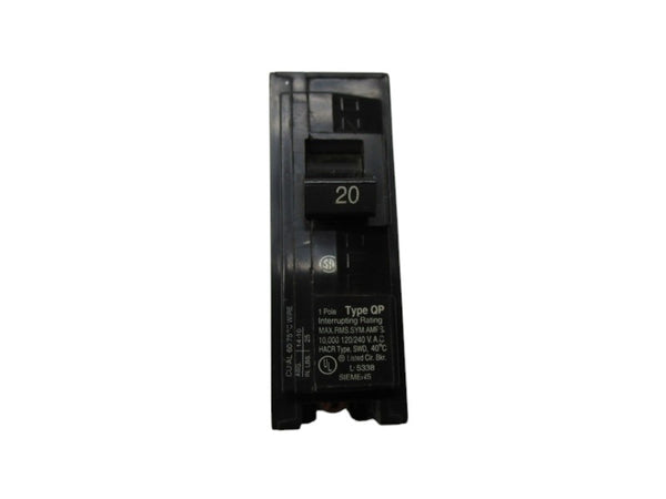 SIEMENS QP120 CIRCUIT BREAKER 20A  NSNP