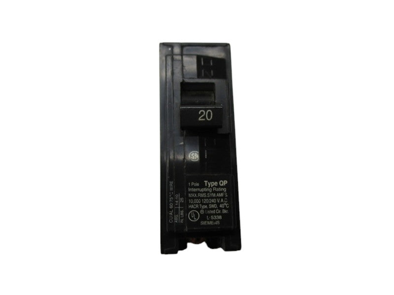 SIEMENS QP120 CIRCUIT BREAKER 20A  NSNP