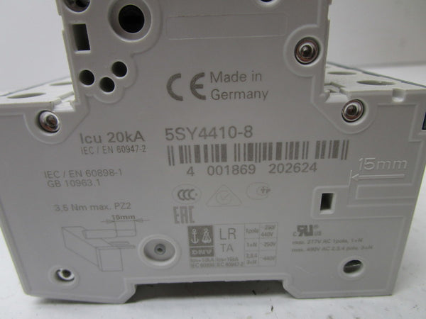 SIEMENS 5SY4410-8 CIRCUIT BREAKER 10A  NSNP