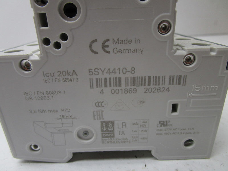 SIEMENS 5SY4410-8 CIRCUIT BREAKER 10A  NSNP