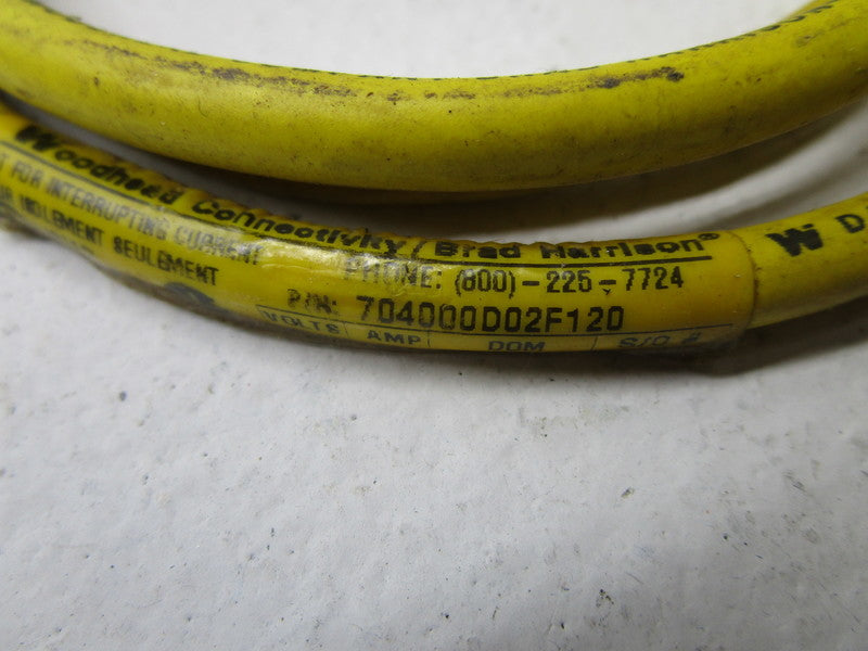 DANIEL WOODHEAD 704000D02F120 CABLE CORDSET  UNMP
