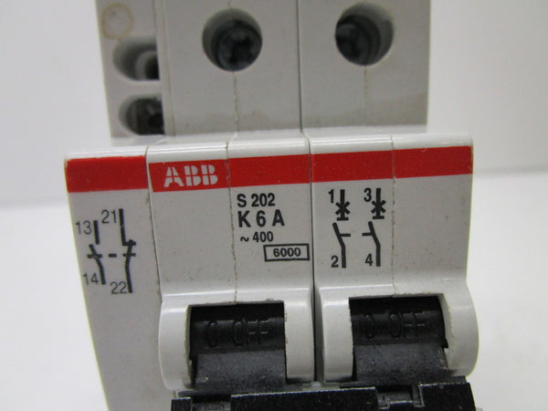 ABB S202-K6 CIRCUIT BREAKER 6A  NSNP