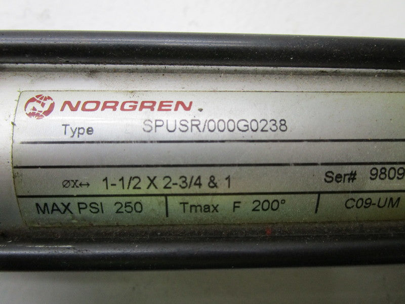 NORGREN SPUSR/000G0238 PNEUMATIC CYLINDER  UNMP